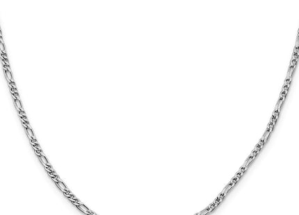 Sterling silver figaro link chain, alternate view