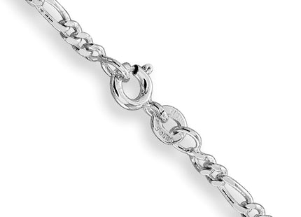 Sterling silver figaro link chain, another view
