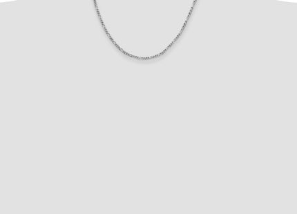 Sterling silver figaro link chain, further view