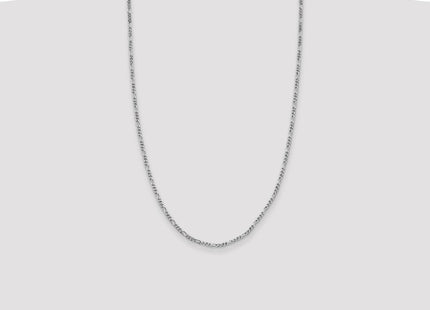 Sterling silver figaro link chain, additional view