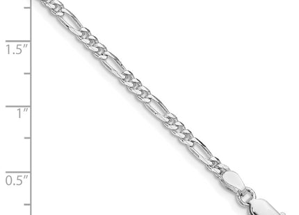 Sterling silver figaro link chain, another view