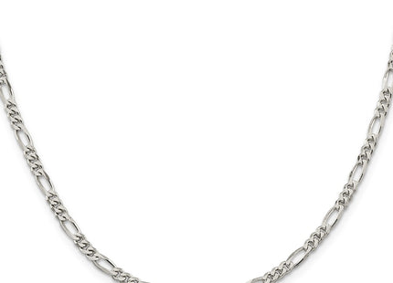 Sterling silver figaro link chain, alternate view