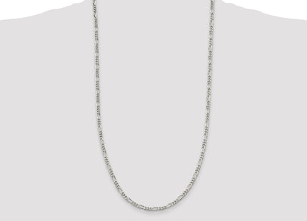 Sterling silver figaro link chain