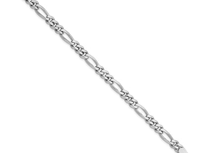 Sterling silver figaro link chain, alternate view
