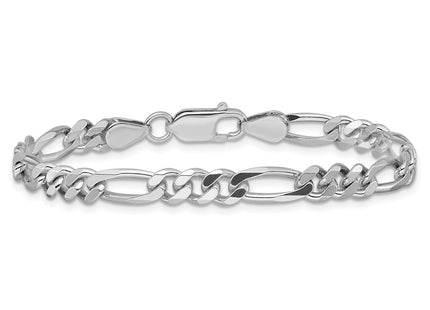 Sterling silver figaro link chain, another view