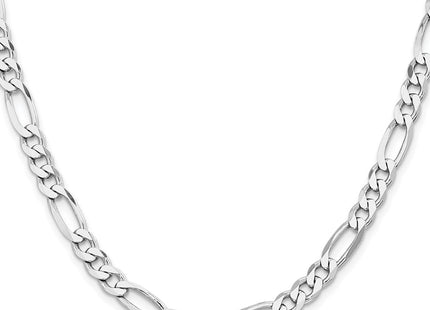 Sterling silver figaro link chain, alternate view