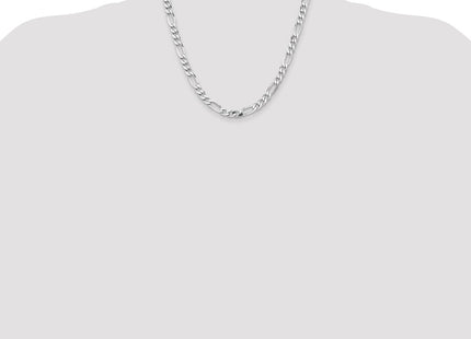 Sterling silver figaro link chain, further view