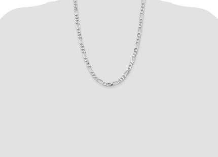 Sterling silver figaro link chain, additional view