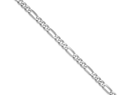 Sterling silver figaro link chain, alternate view