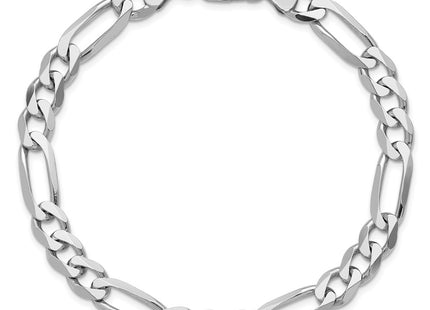 Sterling silver figaro link chain, further view