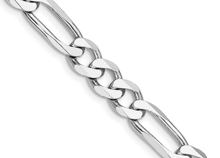 Sterling silver figaro link chain, additional view