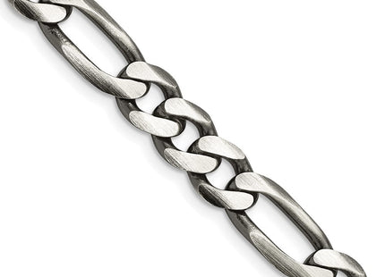 Sterling silver figaro link chain, alternate view