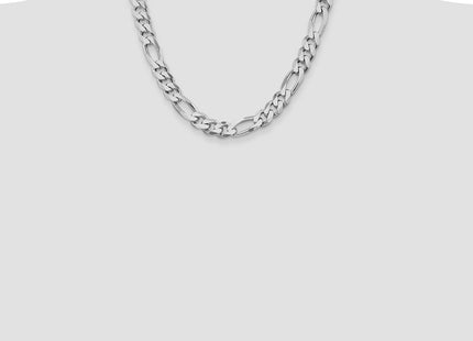 Sterling silver figaro link chain, further view