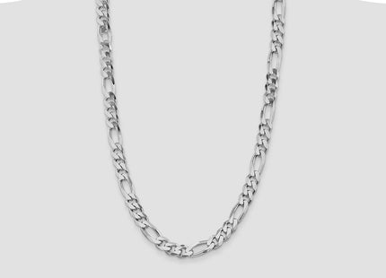 Sterling silver figaro link chain, additional view