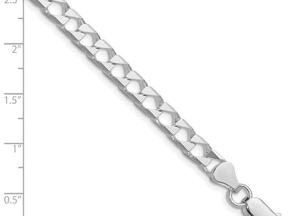 Sterling silver curb link chain, alternate view