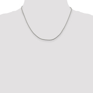 Sterling Silver Diamond-cut Round Franco Chain (Style QFR125-18)
