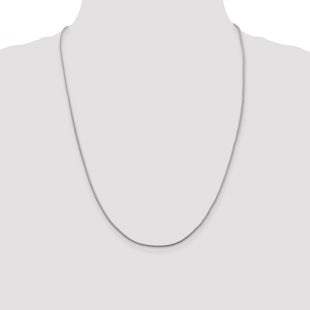 Sterling Silver Diamond-cut Round Franco Chain (Style QFR125-24)