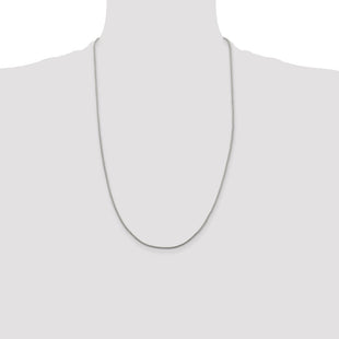 Sterling Silver Diamond-cut Round Franco Chain (Style QFR125-26)