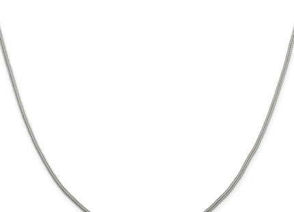 Sterling Silver Rhodium-plated Diamond-cut Round Franco Chain, 16 x 1.25mm