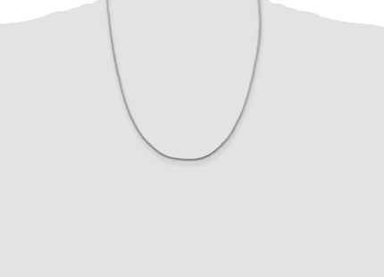 Sterling Silver Rhodium-plated Diamond-cut Round Franco Chain (Style QFR125R-22)