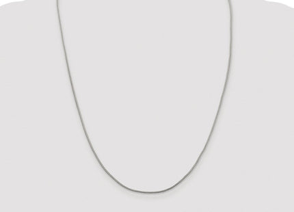 Sterling Silver Rhodium-plated Diamond-cut Round Franco Chain (Style QFR125R-24)