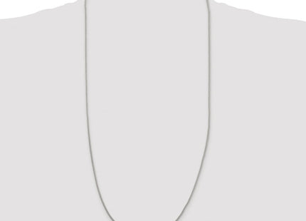 Sterling Silver Rhodium-plated Diamond-cut Round Franco Chain (Style QFR125R-30)