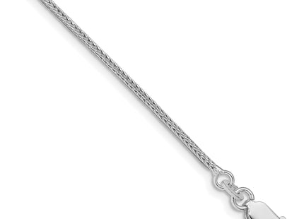 Sterling Silver Rhodium-plated Diamond-cut Round Franco Chain, 16 x 1.25mm
