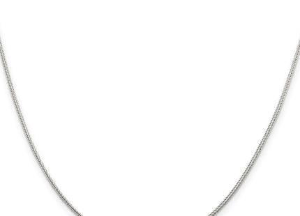 Sterling Silver Diamond-cut Round Franco Chain w/2in ext., 20 x 1.45mm