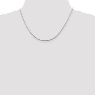 Sterling Silver Diamond-cut Round Franco Chain (Style QFR150-18)