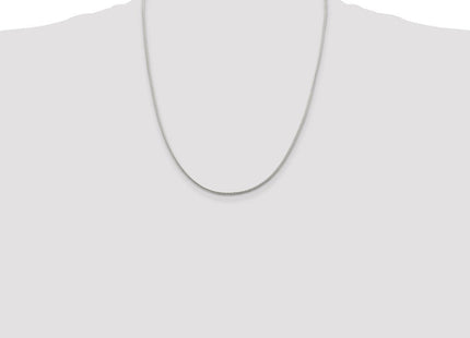 Sterling Silver Diamond-cut Round Franco Chain (Style QFR150-22)