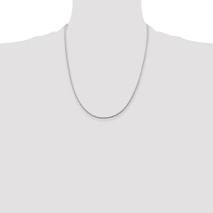 Sterling Silver Diamond-cut Round Franco Chain (Style QFR150-22)