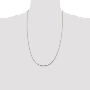 Sterling Silver Diamond-cut Round Franco Chain (Style QFR150-26)