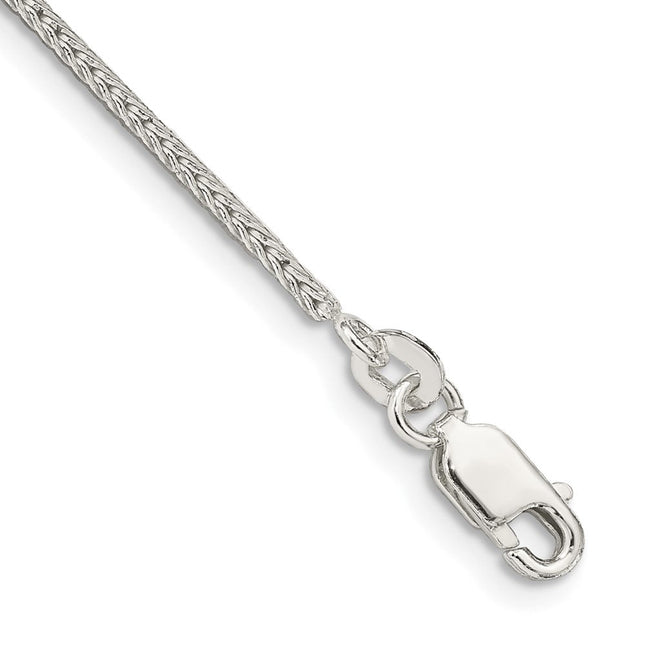 Sterling Silver Diamond-cut Round Franco Chain, 24 x 1.45mm