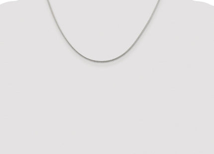 Sterling Silver Rhodium-plated Diamond-cut Round Franco Chain (Style QFR150R-18)