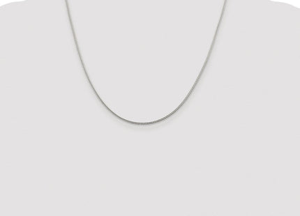 Sterling Silver Rhodium-plated Diamond-cut Round Franco Chain (Style QFR150R-20)