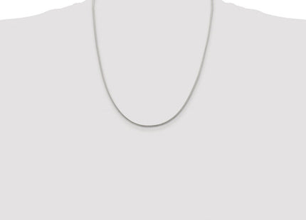 Sterling Silver Rhodium-plated Diamond-cut Round Franco Chain (Style QFR150R-22)