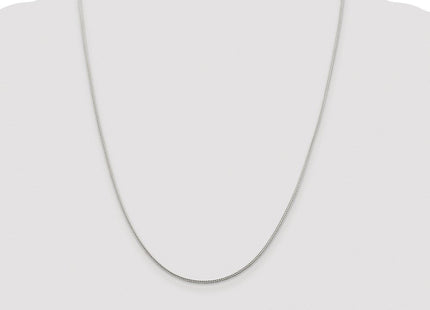 Sterling Silver Rhodium-plated Diamond-cut Round Franco Chain (Style QFR150R-24)