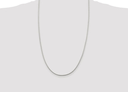 Sterling Silver Rhodium-plated Diamond-cut Round Franco Chain (Style QFR150R-26)
