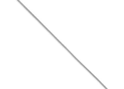 Sterling Silver Rhodium-plated Diamond-cut Round Franco Bracelet, 7 x 1.45mm