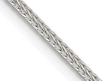 Sterling Silver Diamond-cut Round Franco Chain w/2in ext., 20 x 1.45mm