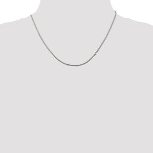 Sterling Silver Diamond-cut Round Franco Chain (Style QFR200-18)