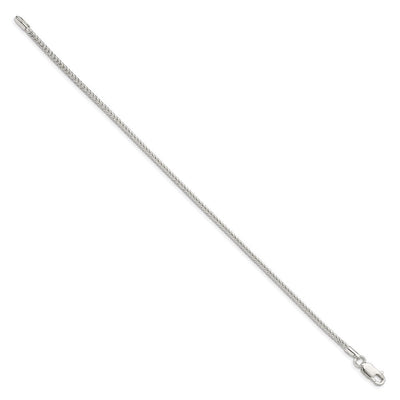 Sterling Silver Diamond-cut Round Franco Chain, 16 x 2mm