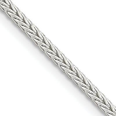 Sterling Silver Diamond-cut Round Franco Chain, 16 x 2mm