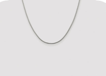 Sterling Silver Rhodium-plated Diamond-cut Round Franco Chain (Style QFR200R-20)