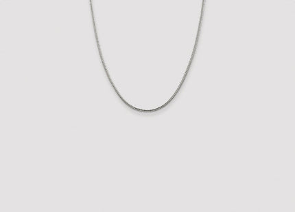 Sterling Silver Rhodium-plated Diamond-cut Round Franco Chain (Style QFR200R-22)
