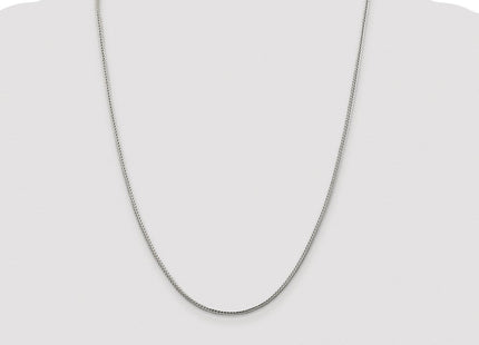 Sterling Silver Rhodium-plated Diamond-cut Round Franco Chain (Style QFR200R-24)
