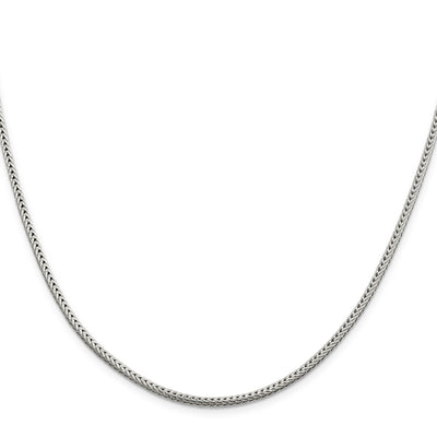 Sterling Silver Diamond-cut Round Franco Chain, 22 x 2.5mm