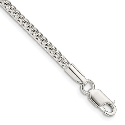 Sterling Silver Diamond-cut Round Franco Chain, 22 x 2.5mm