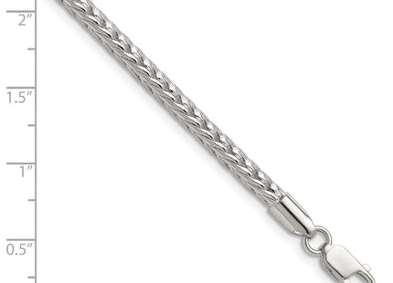 Sterling Silver Diamond-cut Round Franco Chain (Style QFR320-8)