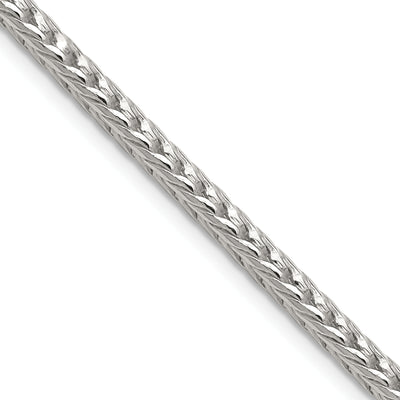 Sterling Silver Diamond-cut Round Franco Chain, 16 x 3.4mm